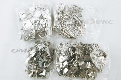 Крючки брючные 4 шипа "Стром" 144 шт. никель - купить в Мурманске. Цена: 383.97 руб.
