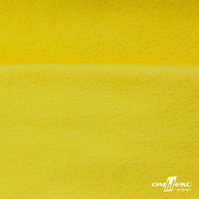 Флис DTY 14-0760, 240 г/м2, шир. 150 см, цвет яркий желтый - купить в Мурманске. Цена 640.46 руб.