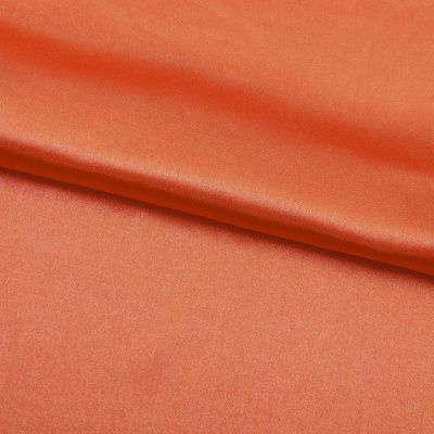 Поли креп-сатин 18-1445, 120 гр/м2, шир.150см, цвет оранжевый - купить в Мурманске. Цена 155.57 руб.