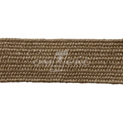Тесьма отделочная полипропиленовая плетеная эластичная #2, шир. 40мм, цв.- соломенный - купить в Мурманске. Цена: 50.99 руб.