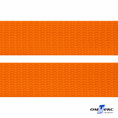 Оранжевый- цв.523 -Текстильная лента-стропа 550 гр/м2 ,100% пэ шир.25 мм (боб.50+/-1 м) - купить в Мурманске. Цена: 405.80 руб.