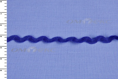 Тесьма плетеная "Вьюнчик"/синий - купить в Мурманске. Цена: 40.72 руб.