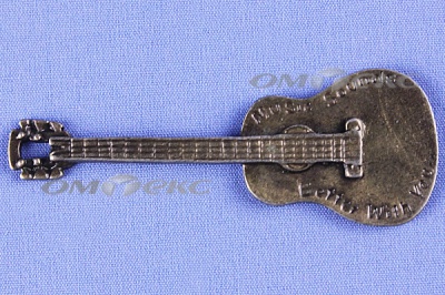 Декоративный элемент для творчества из металла "Гитара"  - купить в Мурманске. Цена: 19.99 руб.