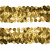Тесьма с пайетками D16, шир. 30 мм/уп. 25+/-1 м, цвет золото - купить в Мурманске. Цена: 1 087.39 руб.