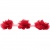 Тесьма плетеная "Рюш", упак. 9,14 м, цвет красный - купить в Мурманске. Цена: 46.82 руб.