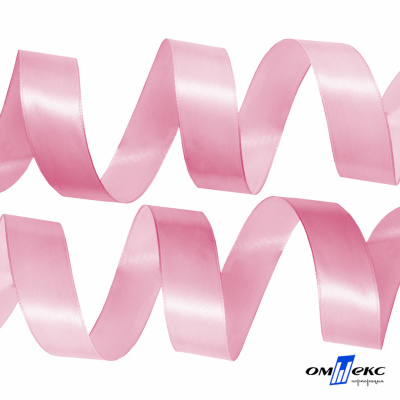 050-нежно-розовый Лента атласная упаковочная (В) 85+/-5гр/м2, шир.25 мм (1/2), 25+/-1 м - купить в Мурманске. Цена: 53.96 руб.