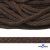 Шнур плетеный d-6 мм, 70% хлопок 30% полиэстер, уп.90+/-1 м, цв.1073-т.коричневый - купить в Мурманске. Цена: 594 руб.