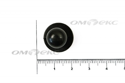Пуговица поварская "Пукля", 10 мм, цвет чёрный - купить в Мурманске. Цена: 2.03 руб.