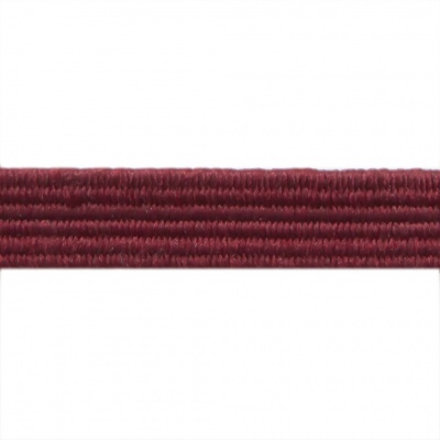 Резиновые нити с текстильным покрытием, шир. 6 мм ( упак.30 м/уп), цв.- 88-бордо - купить в Мурманске. Цена: 155.22 руб.