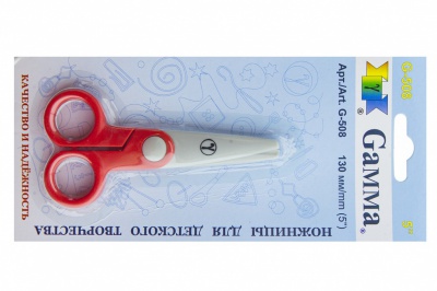 Ножницы G-508 детские 130 мм - купить в Мурманске. Цена: 118.32 руб.
