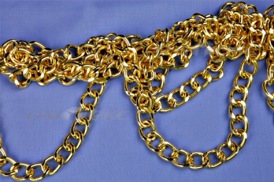 Цепь металл декоративная №11 (17*13) золото (10+/-1 м)  - купить в Мурманске. Цена: 1 341.87 руб.