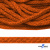Шнур плетеный d-6 мм, 70% хлопок 30% полиэстер, уп.90+/-1 м, цв.1066-апельсин - купить в Мурманске. Цена: 588 руб.