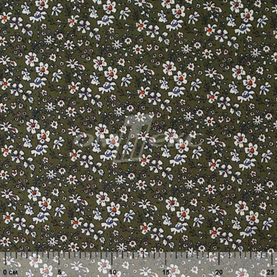 Плательная ткань "Фламенко" 11.2, 80 гр/м2, шир.150 см, принт растительный - купить в Мурманске. Цена 259.21 руб.