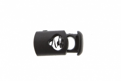 8021 Фиксатор пластиковый "Цилиндр", 20х10 мм, цвет чёрный - купить в Мурманске. Цена: 1.31 руб.