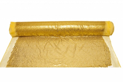Сетка с пайетками №6, 188 гр/м2, шир.130см, цвет золото - купить в Мурманске. Цена 371.02 руб.
