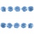 Тесьма плетеная "Рюш", упак. 9,14 м, цвет голубой - купить в Мурманске. Цена: 45.87 руб.