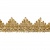 Тесьма металлизированная 0384-0240, шир. 40 мм/уп. 25+/-1 м, цвет золото - купить в Мурманске. Цена: 490.74 руб.