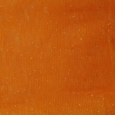Сетка Глиттер, 24 г/м2, шир.145 см., оранжевый - купить в Мурманске. Цена 117.24 руб.