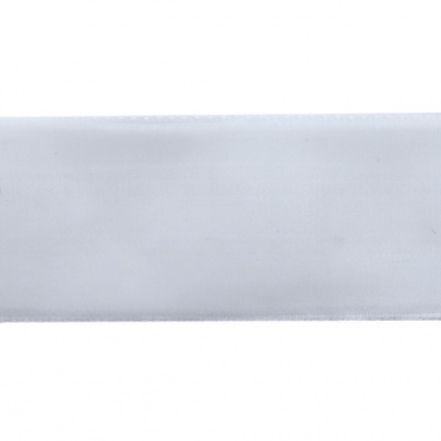 Лента бархатная нейлон, шир.25 мм, (упак. 45,7м), цв.01-белый - купить в Мурманске. Цена: 981.09 руб.