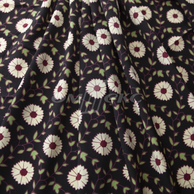 Плательная ткань "Фламенко" 10.1, 80 гр/м2, шир.150 см, принт растительный - купить в Мурманске. Цена 241.49 руб.