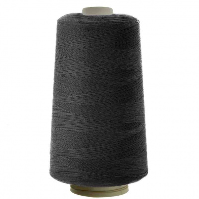 Швейные нитки (армированные) 28S/2, нам. 2 500 м, цвет чёрный - купить в Мурманске. Цена: 139.91 руб.