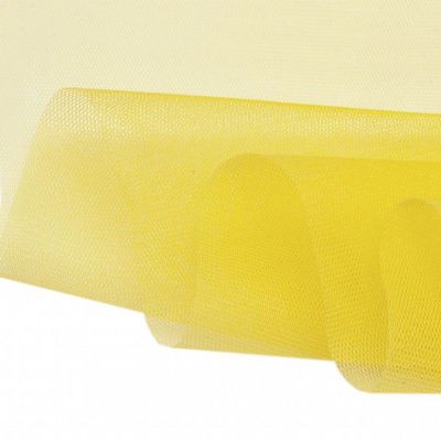 Фатин жесткий 16-68, 22 гр/м2, шир.180см, цвет жёлтый - купить в Мурманске. Цена 89.29 руб.