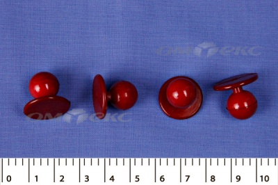 Пуговица поварская "Пукля", 10 мм, цвет красный - купить в Мурманске. Цена: 2.28 руб.