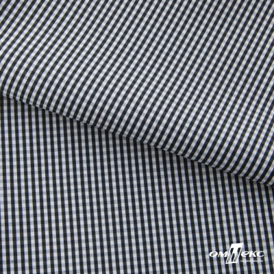 Ткань сорочечная Клетка Виши, 115 г/м2, 58% пэ,42% хл, шир.150 см, цв.6-черный, (арт.111) - купить в Мурманске. Цена 306.69 руб.