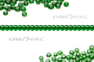 Бисер (SL) 11/0 ( упак.100 гр) цв.27В - зелёный - купить в Мурманске. Цена: 53.34 руб.