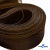 Регилиновая лента, шир.65мм, (уп.25 ярд), цв.- коричневый - купить в Мурманске. Цена: 499.43 руб.