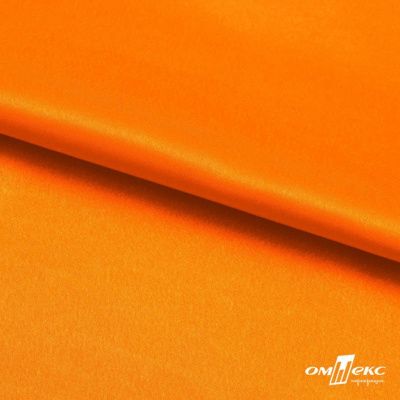 Поли креп-сатин 15-1263, 125 (+/-5) гр/м2, шир.150см, цвет оранжевый - купить в Мурманске. Цена 155.57 руб.