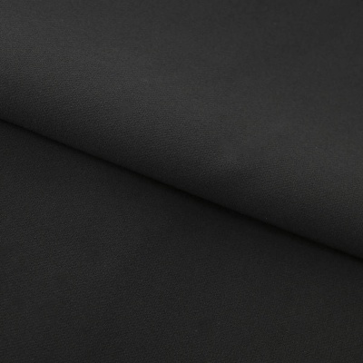 Костюмная ткань "Элис", 220 гр/м2, шир.150 см, цвет чёрный - купить в Мурманске. Цена 308 руб.