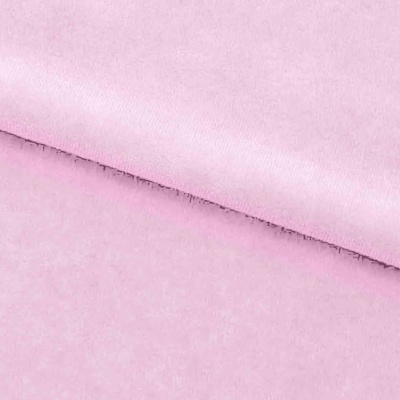 Велюр JS LIGHT 1, 220 гр/м2, шир.150 см, (3,3 м/кг), цвет бл.розовый - купить в Мурманске. Цена 1 055.34 руб.