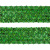 Тесьма с пайетками D4, шир. 35 мм/уп. 25+/-1 м, цвет зелёный - купить в Мурманске. Цена: 1 308.30 руб.