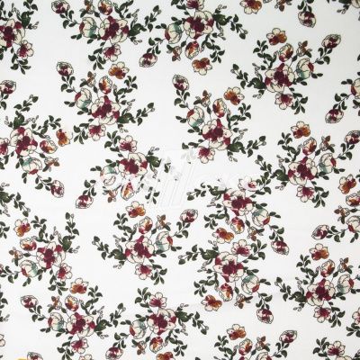 Плательная ткань "Фламенко" 23.1, 80 гр/м2, шир.150 см, принт растительный - купить в Мурманске. Цена 264.56 руб.