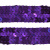Тесьма с пайетками 12, шир. 20 мм/уп. 25+/-1 м, цвет фиолет - купить в Мурманске. Цена: 778.19 руб.