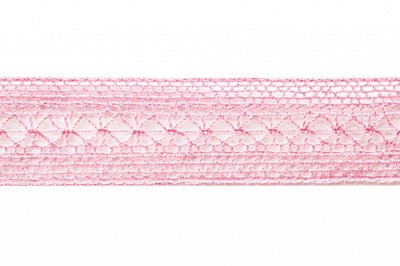 Тесьма кружевная 0621-1669, шир. 20 мм/уп. 20+/-1 м, цвет 096-розовый - купить в Мурманске. Цена: 673.91 руб.
