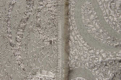 Ткань костюмная жаккард, 135 гр/м2, шир.150см, цвет белый№19 - купить в Мурманске. Цена 441.94 руб.