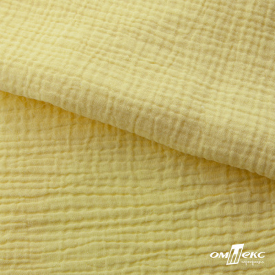Ткань Муслин, 100% хлопок, 125 гр/м2, шир. 135 см (12-0824) цв.лимон нюд - купить в Мурманске. Цена 337.25 руб.