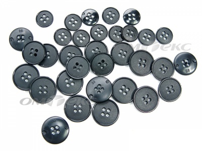 51926/15 мм (4 пр) черные пуговицы (брючные) - купить в Мурманске. Цена: 1.50 руб.