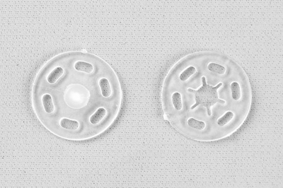 Кнопки пришивные пластиковые 15 мм, блистер 24шт, цв.-прозрачные - купить в Мурманске. Цена: 68.79 руб.