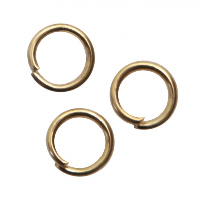 Кольцо  соединительное для бижутерии 5 мм, цв.-золото - купить в Мурманске. Цена: 0.44 руб.