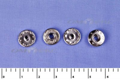 Кнопки металл Ф-12,5 (1440 +/-20 шт) "альфа" никель с рисунком - купить в Мурманске. Цена: 2 853.69 руб.