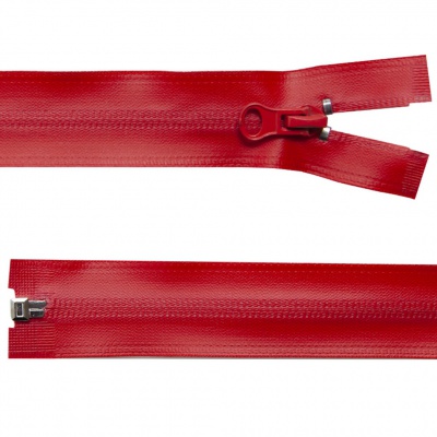 Молния водонепроницаемая PVC Т-7, 90 см, разъемная, цвет (820) красный - купить в Мурманске. Цена: 61.18 руб.