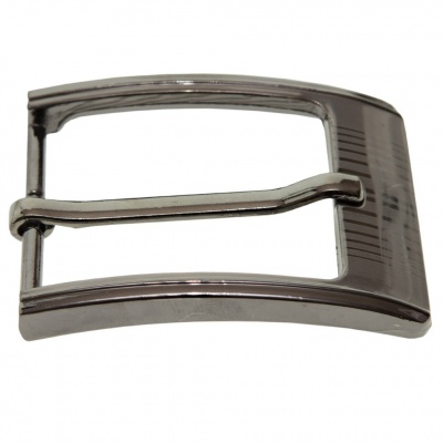 Пряжка металлическая для мужского ремня SC035#7 (шир.ремня 40 мм), цв.-тем.никель - купить в Мурманске. Цена: 43.93 руб.