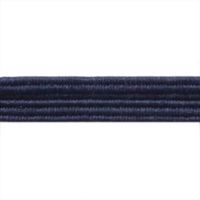 Резиновые нити с текстильным покрытием, шир. 6 мм ( упак.30 м/уп), цв.- 117-т.синий - купить в Мурманске. Цена: 152.05 руб.