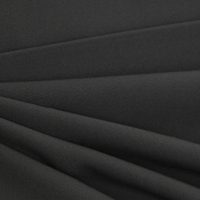 Костюмная ткань "Элис", 200 гр/м2, шир.150см, цвет чёрный - купить в Мурманске. Цена 306.20 руб.