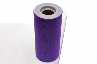 Фатин в шпульках 16-85, 10 гр/м2, шир. 15 см (в нам. 25+/-1 м), цвет фиолетовый - купить в Мурманске. Цена: 101.71 руб.