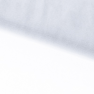 Трикотажное полотно Тюль Кристалл, 100% полиэфир, 16-01/белый, 15гр/м2, шир.160см. - купить в Мурманске. Цена 129.70 руб.
