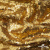 Трикотажное полотно, Сетка с пайетками,188 гр/м2, шир.140 см, цв.-тем.золото (#51) - купить в Мурманске. Цена 505.15 руб.